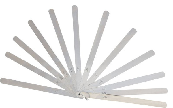 KS Tools Kolbenspiellehre, 13 Blatt, 0, 05-1mm, 200mm lang, 300.0618
