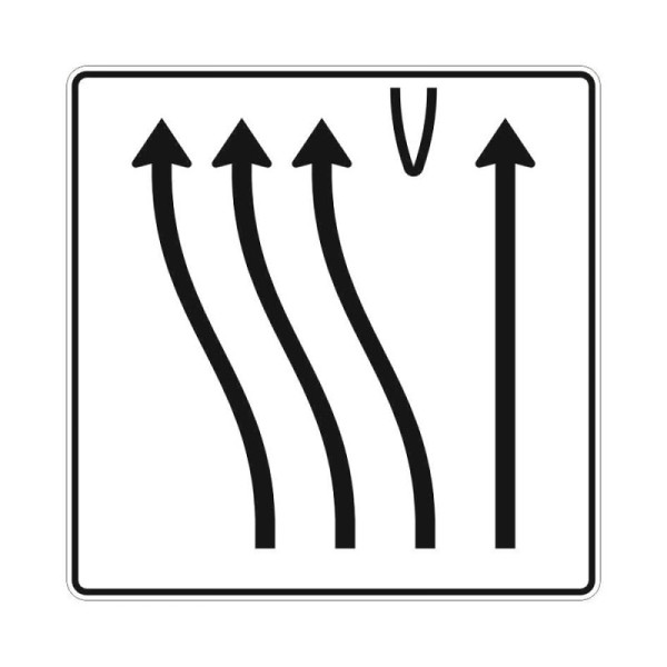 Stein HGS Überleitungstafel Verkehrszeichen StVO 501-51, Alform, RA2, RA2, Alform, 501-51.0006
