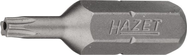 Hazet 5-Stern Bit, Sechskant massiv 6,3 (1/4 Zoll), Innen-5-Stern Profil mit Zapfen, 10H, 2225-10H