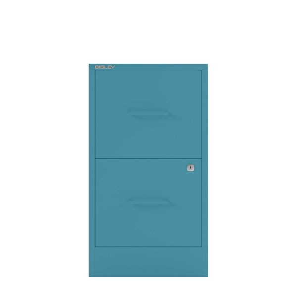 Bisley Home Filer, 2 HR-Schubladen, Stahlgriff, 686 azur, PFA2SH686