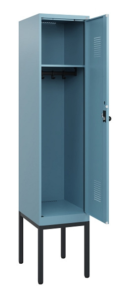 C+P Spind Evolo PLUS, Gestell, 1 Abteil, 1950x400x500mm, 0010/0010, Drehriegel, 0490305-12 S10025