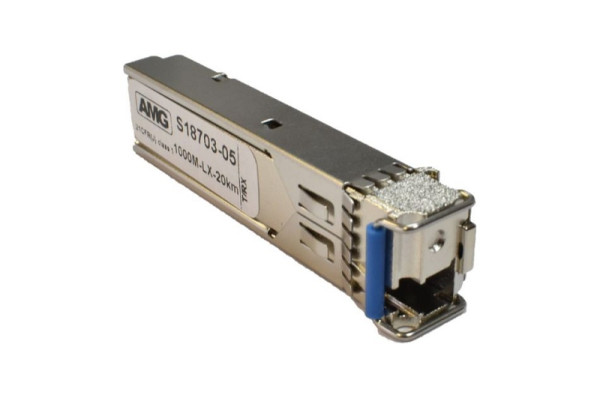 AMG Systems SFP, 1Gb/s, Einfaser, Singlemode, 20km Reichweite (Tx: 1310 nm, Rx: 1550 nm), LC, SFP-SM-1G-BX20-31