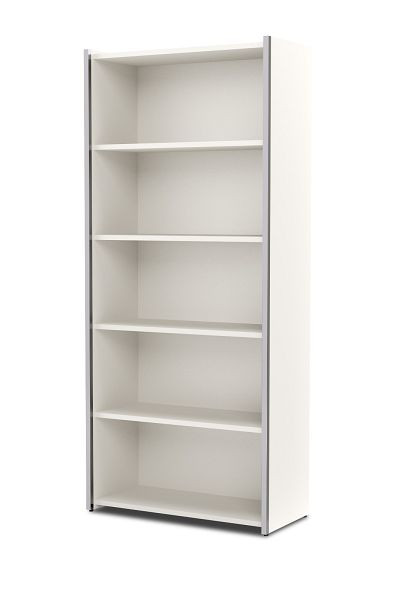 Kerkmann Einzelregal, 5 OH, Aveto, B 800 x T 380 x H 1830 mm, Weiß, 13453210