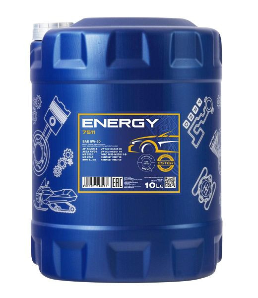 MANNOL Premium-Motorenöl 7511 Energy 5W-30, VE: 10 l, MN7511-10