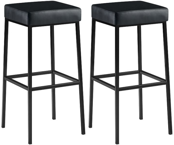 CLP Barhocker Montreal 85 Kunstleder schwarz, schwarz, VE: 2 Stück, 314568