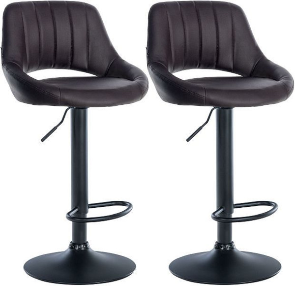 CLP Barhocker Milet Kunstleder B, braun, VE: 2 Stück, 324562