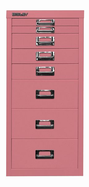 Bisley MultiDrawer, 29er Serie, DIN A4, 8 Schubladen, pink, L298601