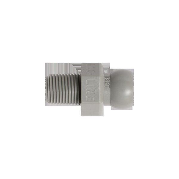 Loc-Line BSPT-Anschluß 1/8", grau, VE: 50 Stück, L49437G