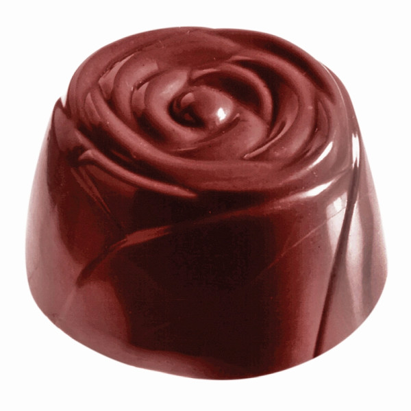 Schneider Schokoladen Form - kleine Rose, 275 x 135 x 24 mm / 27 x 27 x 16 mm, 8,65 gr, 4 x 7 Stück, 421544