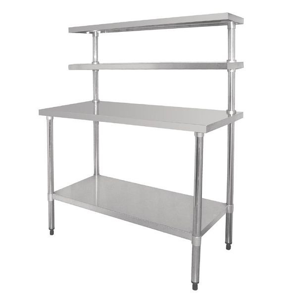 Vogue Arbeitstisch mit Regalboden und Wandregal 180cm, Selbstmontage, CC360