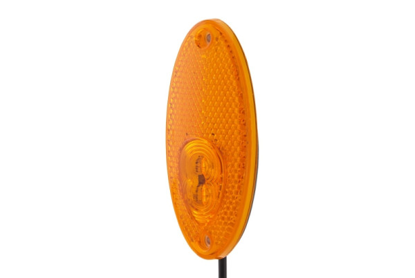 HELLA Seitenmarkierungsleuchte, LED, 24V, Schraubanschluss/Anbau, Lichtscheibenfarbe: gelb, LED-Lichtfarbe: gelb, 500mm, rechts/links, 1 W, 2PS 964 295-051