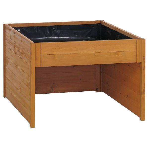 Mendler Mähroboter-Garage mit Pflanzkasten HWC-Q17, Unterstand Rasenmäher, Holz FSC®-zertifiziert 50x70x80cm, natur, 121078