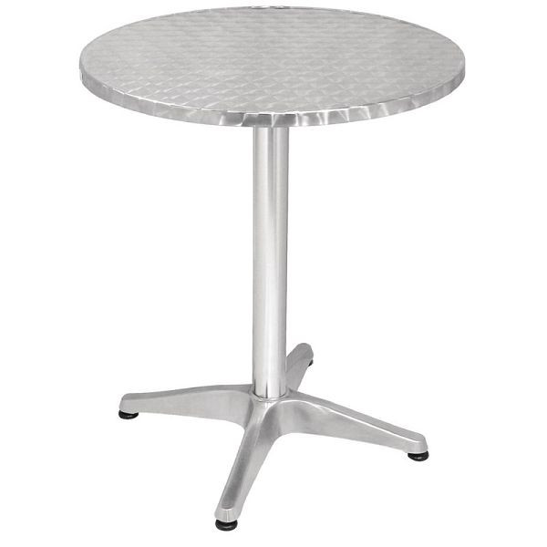 Bolero runder Bistrotisch Edelstahl 1 Bein 60cm, U425