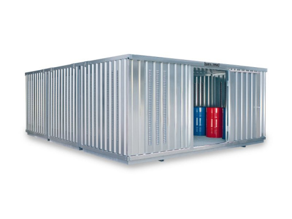 SÄBU SAFE Tank Kombination 5000, PLG, verzinkt, zerlegt, nicht isoliert, 5.080 x 6.520 x 2.300 mm, Einflügeltüre auf der 5 m Seite, F219460101