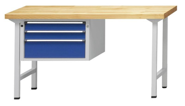 ANKE Werkbänke Kombiwerkbank, Modell 603 V, 1500 x 700 x 840 mm, RAL 7035/5010, UBP 40 mm, 410.072