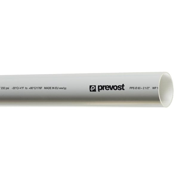 Prevost PPS - Aluminium-Rohr für Vakuum (Grau), Rohraußen-Ø= 16 mm, Länge= 4 m, PPS GTU1640