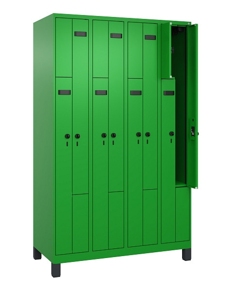 C+P Z-Spind Evolo PLUS, Füße, 8 Fächer, 1950x1200x500mm, 6037/6037, Drehriegel, 049013-408 S10024