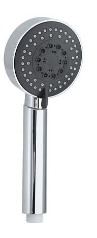 Sanotechnik Handbrause chrom 5-Funktionen Sparduschkopf (6L /Min) mit Antikalk-Funktion 24,1 x 9,5cm, P206