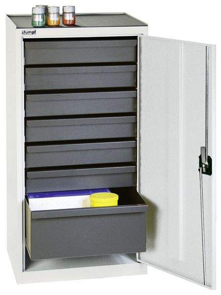 stumpf Werkzeug- und Materialschrank Serie 3000, 7035/7035, 6 Schubladen 100 mm, 1 Schublade 200 mm, 3001807