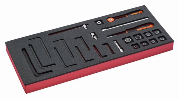 Bahco 1/3 Einlage, Steckschlüssel + Zubehör 1/4", 24-teilig, FF1E2007
