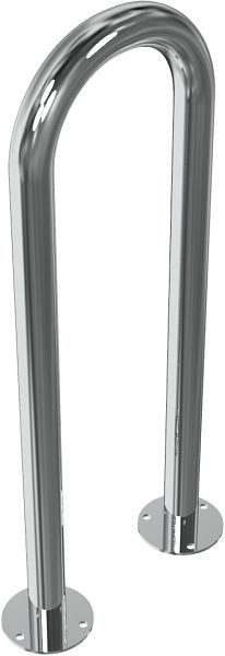 Schake Edelstahlbügel Ø 48 mm für Dübel Befestigung, Universalbügel, Gesamtbreite 300 mm, 449_30P