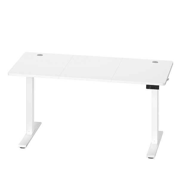 SONGMICS Stehschreibtisch, Weiß, 140x60x(72-120) cm, LSD314WZ03