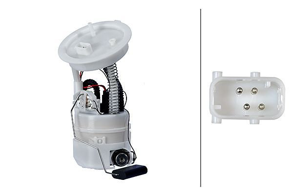 HELLA Kraftstoff-Fördereinheit, elektrisch, 4-polig, mit Dichtung/mit Tankgeber, 8TF 358 303-961