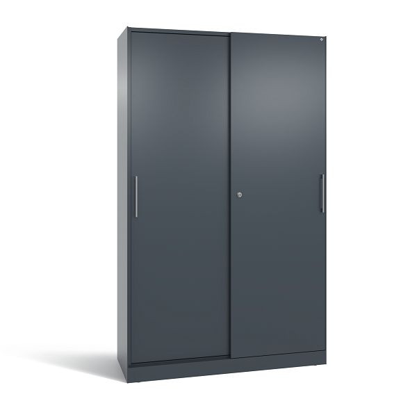 C+P Schiebetürenschrank Asisto, H1980xB1200xT435 mm, Anthrazit, 142001-000 S10185
