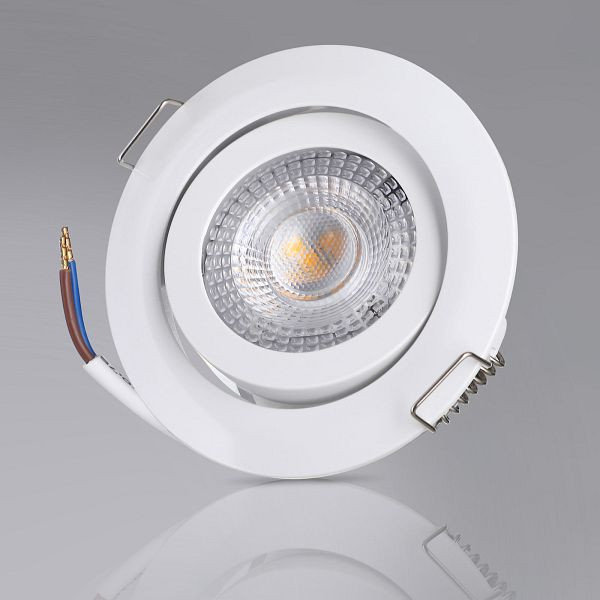 monzana LED Einbauleuchte Krog 6er-Set Weiß, 107883, 4250525373288