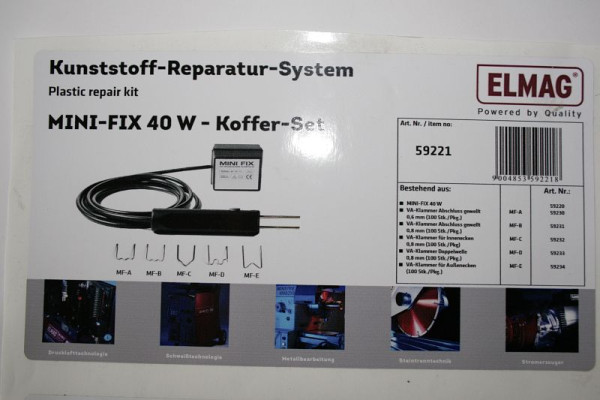 ELMAG Aufkleber für MINI-FIX 40 W - Koffer-Set, Art. Nr. 59221, 9508229