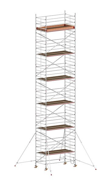 HYMER Fahrgerüst mit Ausleger, Bühnenlänge 2,95 m, Rahmenteilbreite 1,50 m, Reichhöhe 13,40 m, 837313