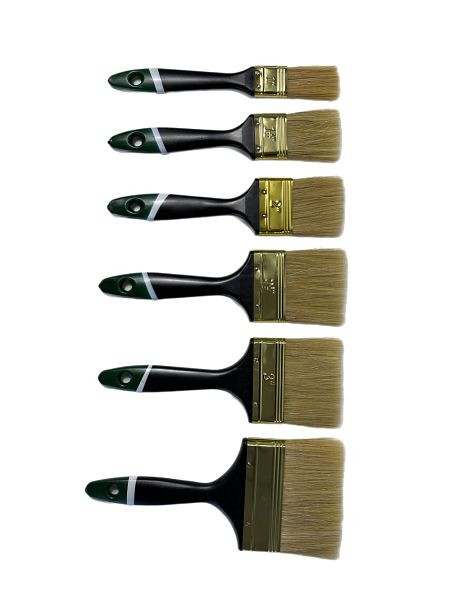VaGo-Tools Malerpinsel Pinsel 18-teiliges Set Flachpinsel 25/38/50/63/75/100 mm je 3 Stück, 191-010/015/020/025/030/040 je 3_kv