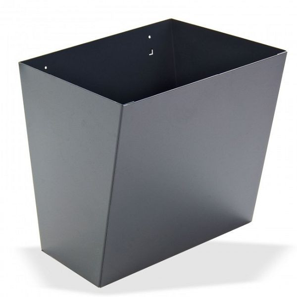 ADB Papierkorb für Werkstattwagen, Maße (B x H x T): 300 x 300 x 250 / 150 mm, Farbe: anthrazitgrau, 23208