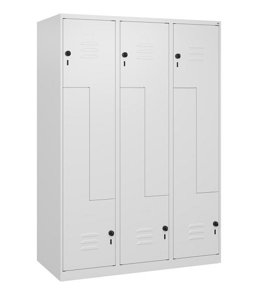 C+P Z-Spind Classic PLUS, 6 Abteile, 1700x1200x500mm, 9016/9016, Drehriegel, 0800037-326 S10015