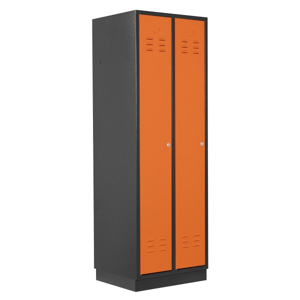 ADB Spind 2-türig, Farbe RAL 7016/2008, regular door, 41880