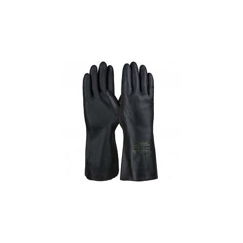PRO FIT Neopren/Latex Chemikalienschutzhandschuh, 30 cm, schwarz, Größe: 10, VE: 12 Paar, 60381-10