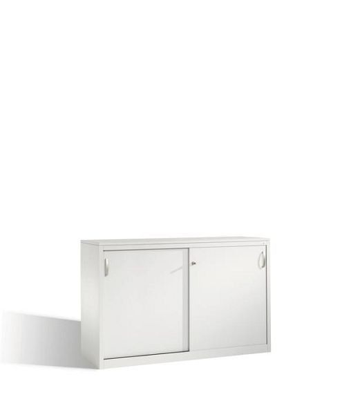 C+P Sideboard mit Schiebetüren Acurado, H1000xB1600xT500mm, Farbe: Lichtgrau, Bügelgriff, 2156-00 S10038