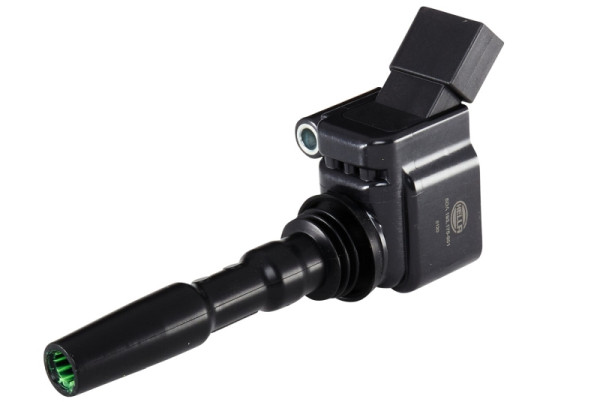 HELLA Zündspule, 12V, 4-polig, Kerzenschachtzündspule, geschraubt, 5DA 193 175-951