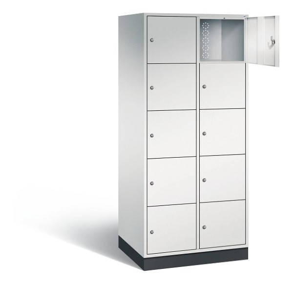 C+P XL-Schließfachschrank Intro, H1950xB820xT590mm, Farbe: Lichtgrau, 8570-203 S10008