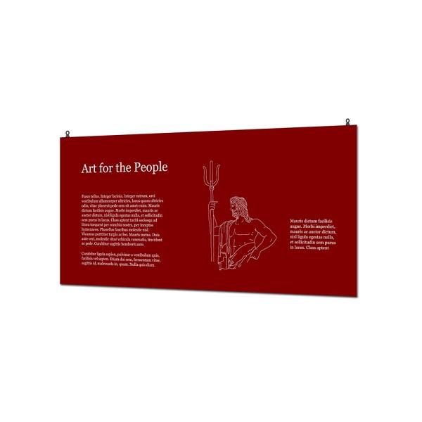 Showdown Displays Indoor Wandschild Basic 50 x 100 cm KAPA® 5 mm, FBW500x1000-KP5