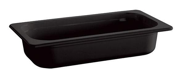 APS GN-Behälter 1/3 "FRIENDLY", aus recyceltem Kunststoff, 32,5 x 17,6 cm, Höhe 10 cm, 2,7 Liter, schwarz, 79037