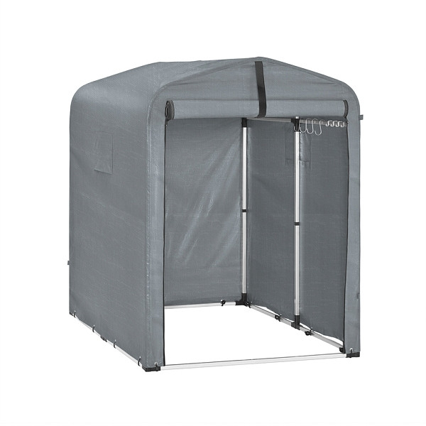 SoBuy Fahrradgarage mit einer Tür Dunkelgrau 179x120x160cm, Funktional, KLS11-DG