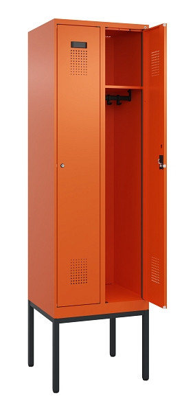 C+P Spind Evolo PLUS, Gestell, 2 Abteile, 2120x600x500mm, 2004/2004, Verschluss Zylinderschloss, Ablageböden 2, 0490307-20 S10050