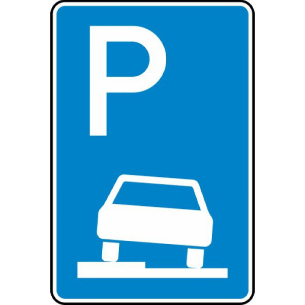 Stein HGS Parken auf Gehwegen halb in Fahrtrichtung links Nr. 315-50, 600 x 900 mm, RA1, Flachform 3 mm, 315-50-213