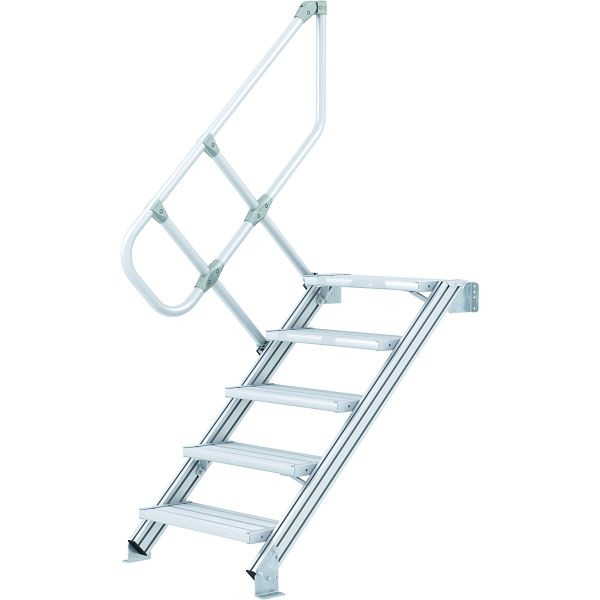 ZARGES LM-Treppe 45° 5 Stufen, 600 mm breit, Höhe 1,07 m, 40055244