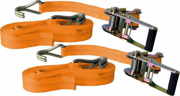 Kunzer Ratschenzurrgurt mit RH Haken, VE: 2 Stück, ZG 6 10 RH DOPPELPACK