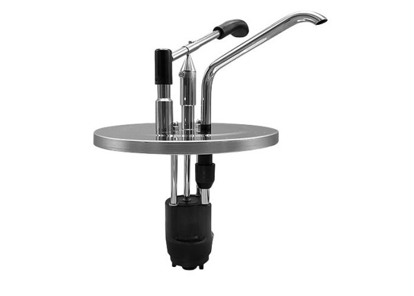 Saro Hebeldosierdispenser Modell EDU-10, Edelstahl und Polypropylen, 16-2205
