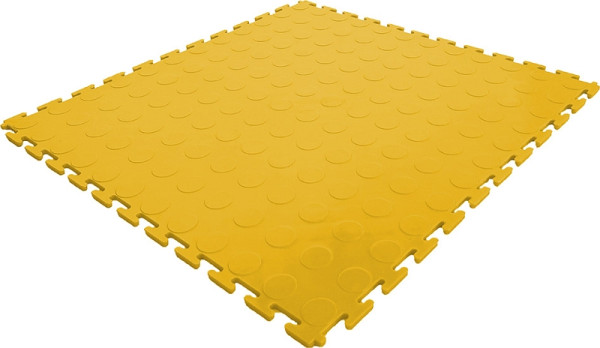 Kunzer Werkstattbodenfliese PP GELB 510 x 510 mm (= 2,6 m²), VE: 10 Stück, 7GBEV10 GELB