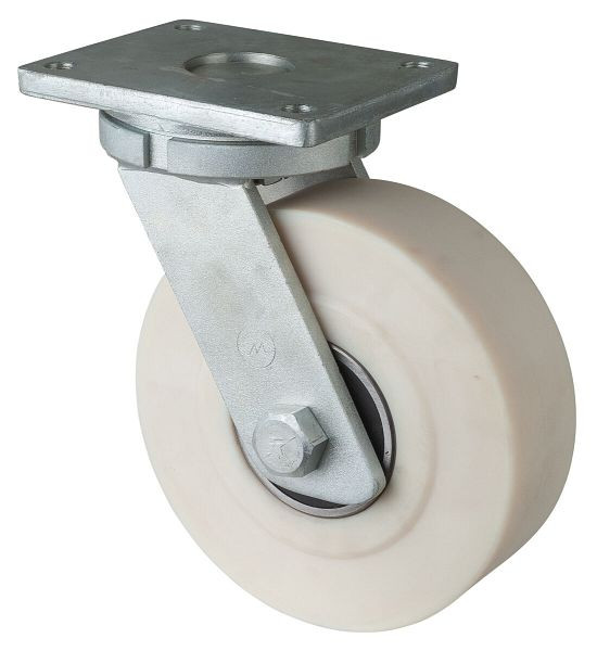 BS Rollen Schwerlastrolle, Rad-Breite 80 mm, Rad-Ø 250 mm, Tragfähigkeit 5000 kg, Lauffläche/Radkörper Polyamid gegossen, Kugellager, RR100.B16.250