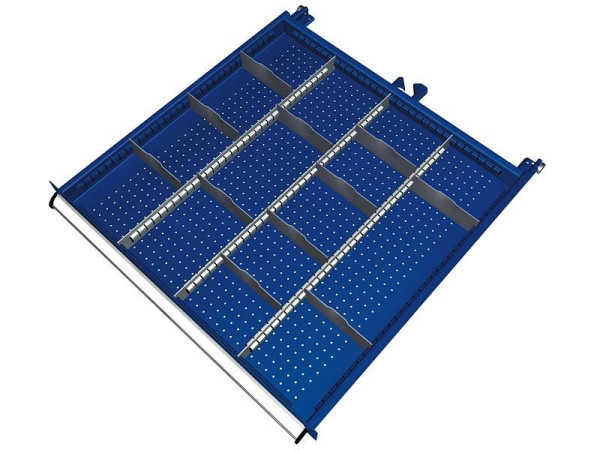 KLW Einteilungsmaterialsatz für Schubladen Fachhöhe 150 & 175 mm in SGB - Schrank, Schrankgröße 725 x 750 mm B x T, B03, SGB-B03-118